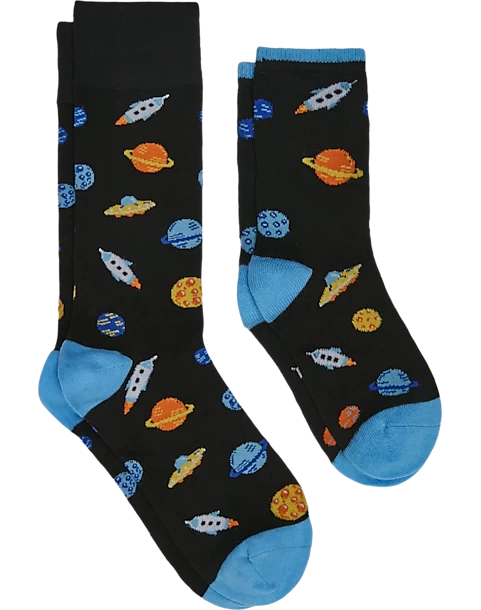 Egara Adult & Child Socks 2-Pack, Black & Blue Space Life 3 Egara Adult & Child Socks 2-Pack, Black & Blue Space Life