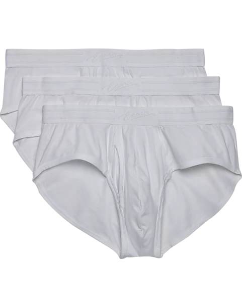 Egara Slim Fit Briefs, 3-Pack, White 3 Egara Slim Fit Briefs, 3-Pack, White