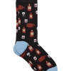 Egara Socks, Black Whiskey Barrels And Glasses