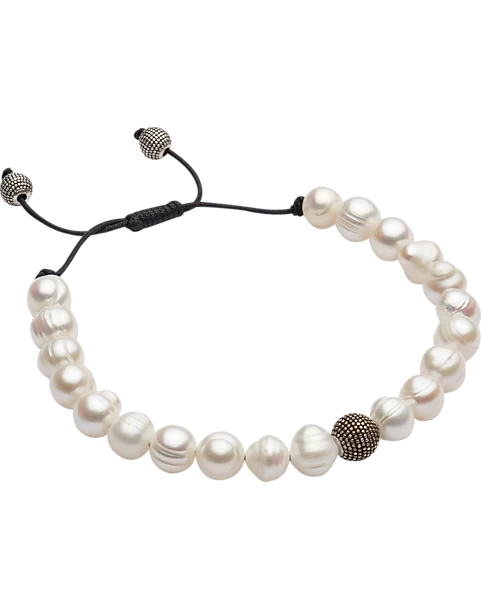 Pronto Uomo Bracelet, White Pearl 3 Pronto Uomo Bracelet, White Pearl