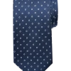 Michael Strahan Narrow Tie, Navy Stylized Dot