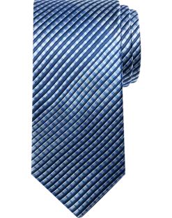 Michael Strahan Narrow Tie, Navy Micro Plaid