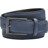 Egara Feather Edge 32mm Faux Leather Belt, Blue -Men Clothing Shop MW40 8Y69 01 EGARA BLUE MAIN