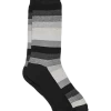 Joseph Abboud Socks, Jameson Stripe -Men Clothing Shop MW40 8Y7V 02 JOSEPH ABBOUD BLACK MAIN