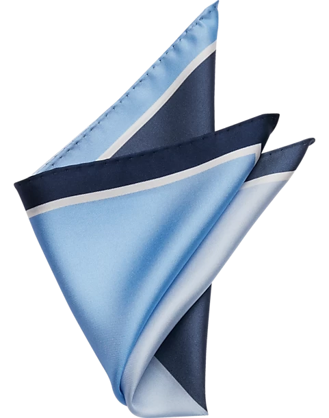 Pronto Uomo Pocket Square, Blue 3 Pronto Uomo Pocket Square, Blue