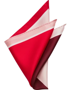 Pronto Uomo Pocket Square, Red