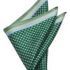 Pronto Uomo Pocket Square, Green Check -Men Clothing Shop MW40 8Y82 43 PRONTO UOMO GREEN MAIN