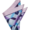 Pronto Uomo Pocket Square, Purple Crisscross -Men Clothing Shop MW40 8Y83 32 PRONTO UOMO PURPLE MAIN