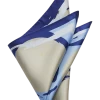 Pronto Uomo Pocket Square, Blue Abstract -Men Clothing Shop MW40 8Y84 04 PRONTO UOMO BLUE MAIN