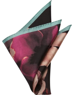 Joseph Abboud Pocket Square, Black Contemporary Pattern