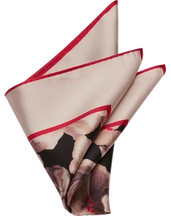 Joseph Abboud Pocket Square, Ivory Abstract