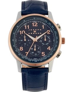 Joseph Abboud Watch, Navy Blue & Rose Gold