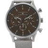 Joseph Abboud Watch, Silver & Brown -Men Clothing Shop MW40 8Y92 25 JOSEPH ABBOUD SILVER MAIN