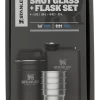 Stanley Adventure Pre-Party Shot Glass And Flask Set, Black -Men Clothing Shop MW40 8Y9N 02 STANLEY BLACK MAIN