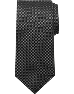 Pronto Uomo Tonal Pattern Tie, Black