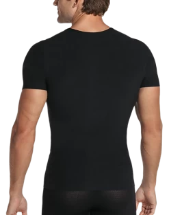 Leo By Leonisa Moderate Compression Shaper Shirt, White -Men Clothing Shop MW40 8YFV 02 LEO USA BLACK ALT2