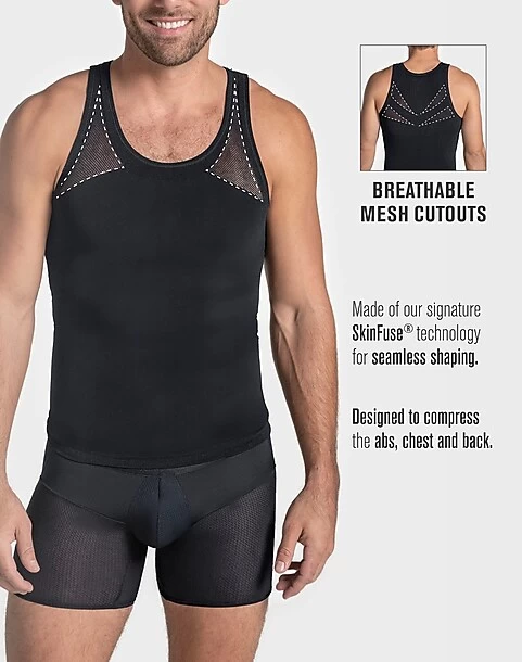 Leo By Leonisa Seamless Compression Tank, Black 5 Leo By Leonisa Seamless Compression Tank, Black - Image 3