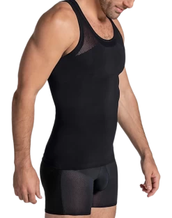 Leo By Leonisa Seamless Compression Tank, Black