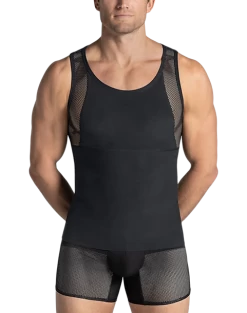 Leo By Leonisa Firm Compression Shaper Tank, Black