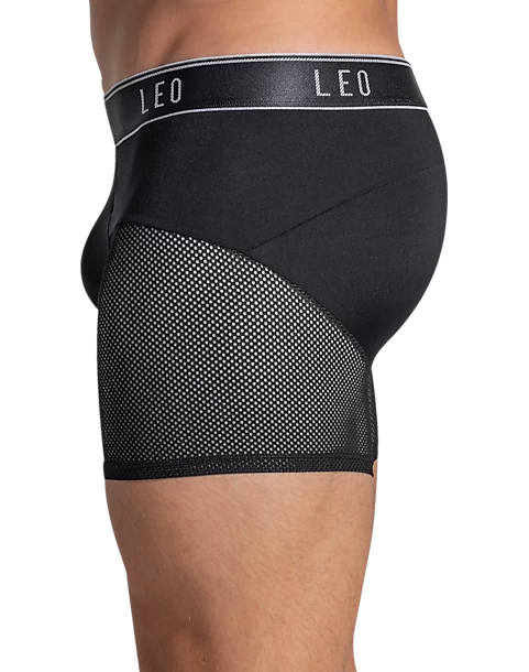 Leo By Leonisa Mesh Boxer Briefs, Blue 4 Leo By Leonisa Mesh Boxer Briefs, Blue - Image 2