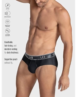 Leo By Leonisa Ultra-Light Briefs, White 8 Leo By Leonisa Ultra-Light Briefs, White -Men Clothing Shop MW40 8YG9 02 LEO USA BLACK ALT2