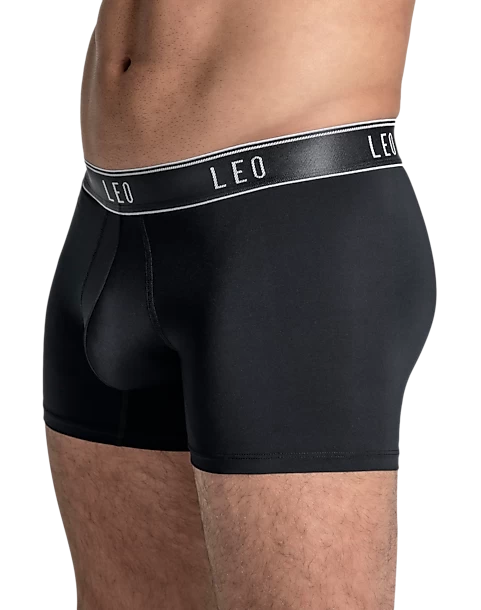 Leo By Leonisa Microfiber Trunks, Blue 4 Leo By Leonisa Microfiber Trunks, Blue - Image 2