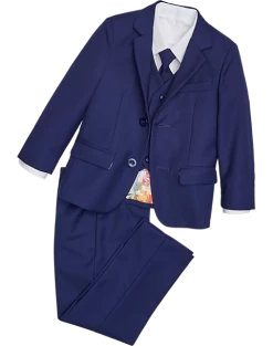 Peanut Butter Collection Slim Fit Toddlers Tuxedo, Indigo
