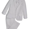 Peanut Butter Collection Slim Fit Toddlers Tuxedo, Pearl White 1 Peanut Butter Collection Slim Fit Toddlers Tuxedo, Pearl White -Men Clothing Shop MW40 8YYM 19 PEANUT BUTTER COLLECTION PEARL WHITE MAIN