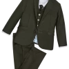 Peanut Butter Collection Slim Fit Toddlers Tuxedo, Olive -Men Clothing Shop MW40 8YYM 43 PEANUT BUTTER COLLECTION OLIVE MAIN